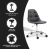 Xairo Rome - Bureaustoel - Kunstleer - Zwart - Afbeelding 2