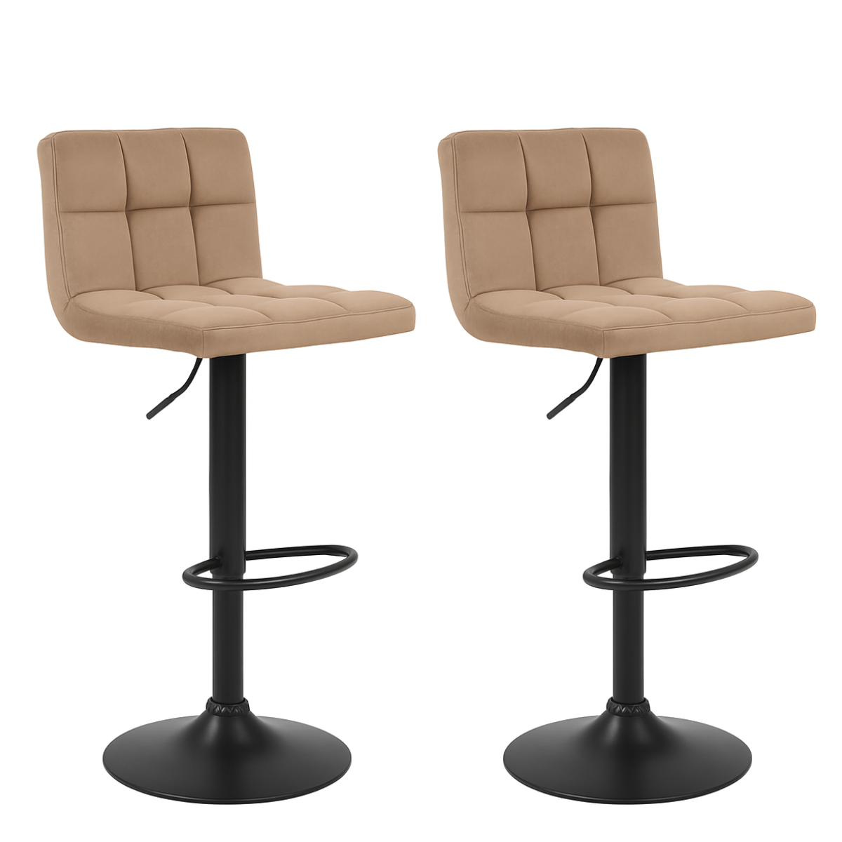 Barkruk Helsinki – Taupe – Fluweel