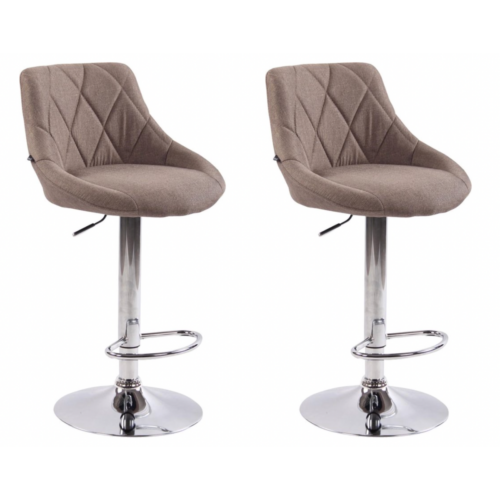 Barkruk Kopenhagen – Taupe – Fluweel (set van 2)